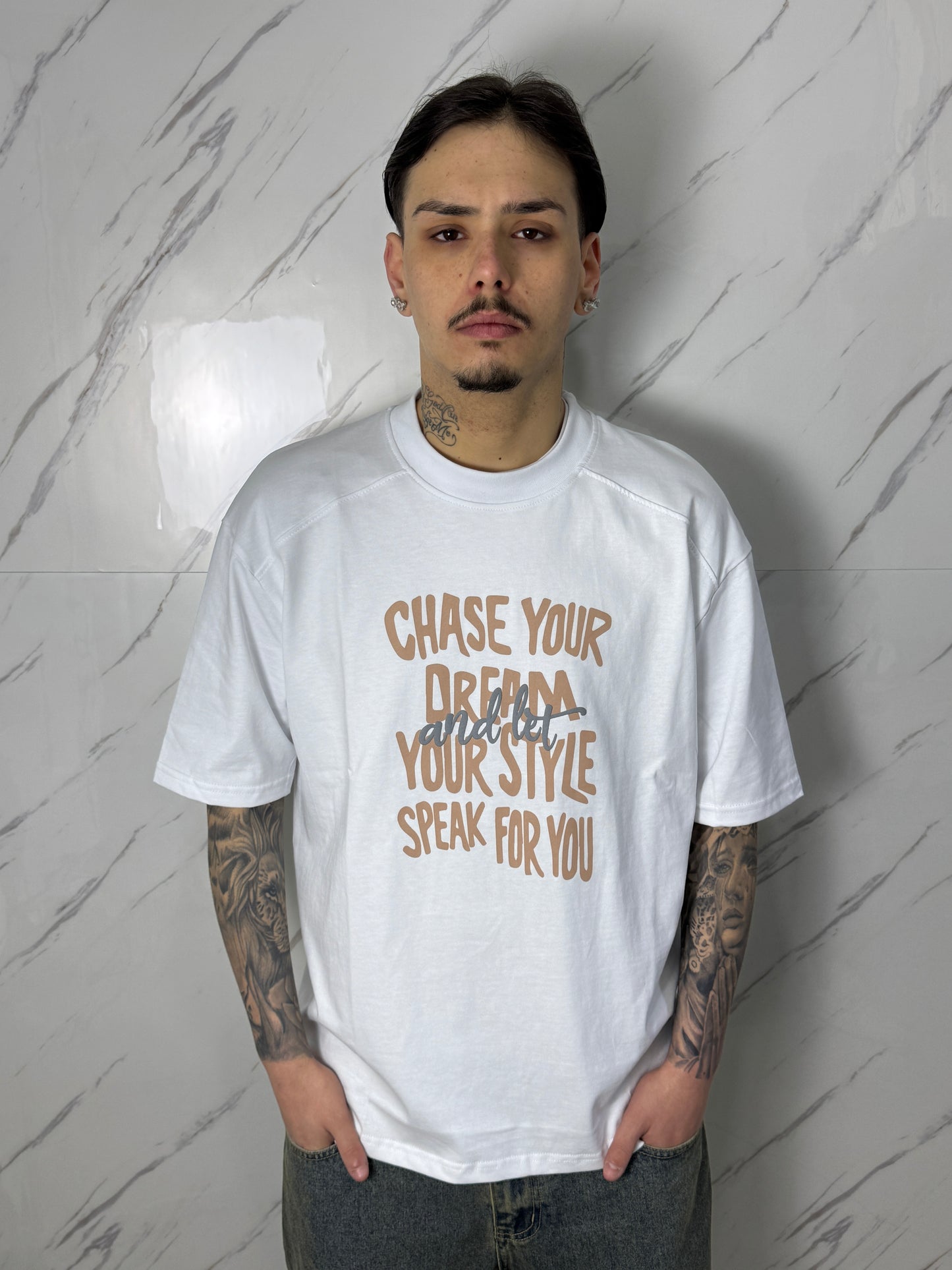 T-SHIRT CHASE WHITE