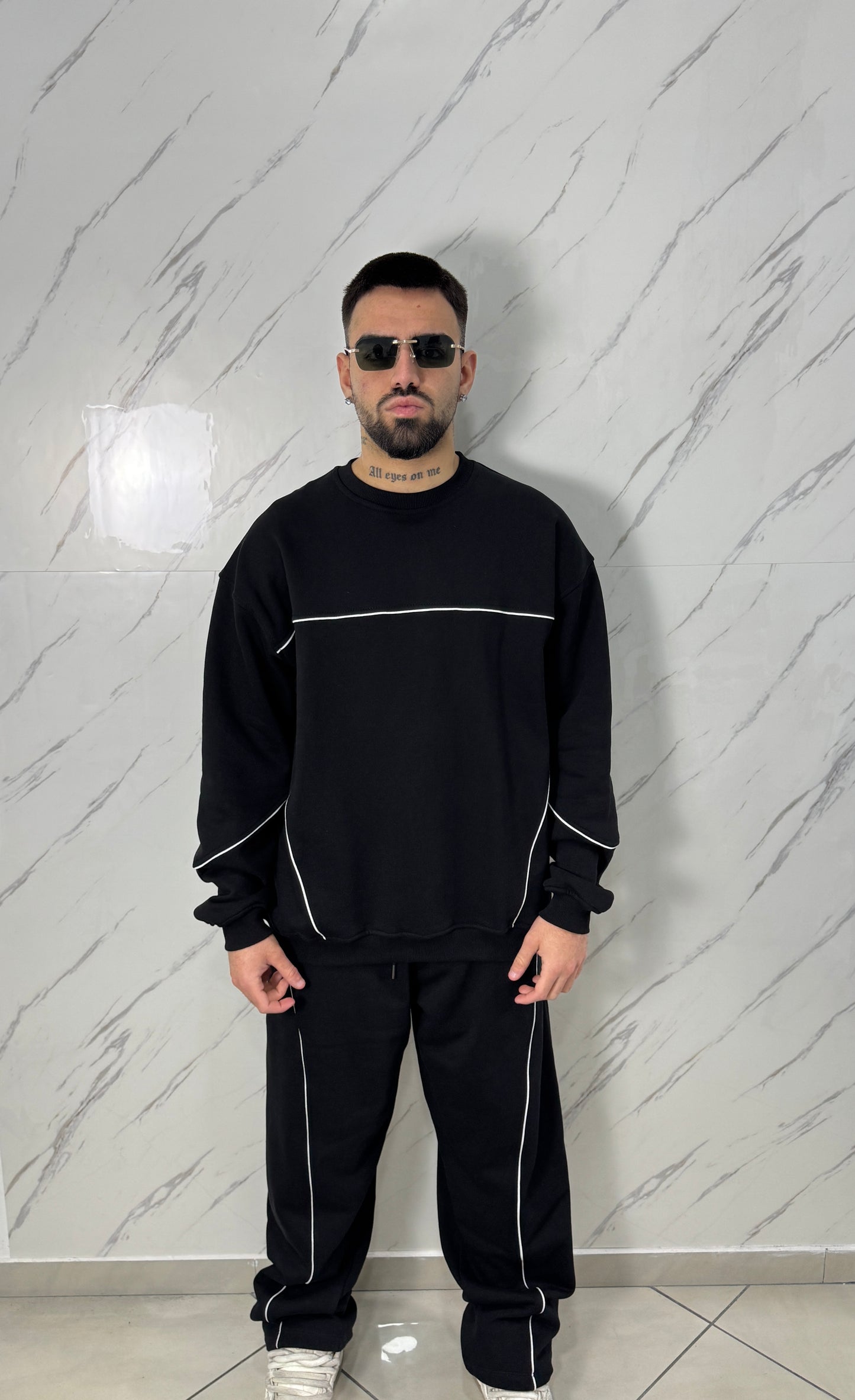TRACKSUIT BUNKER PROFILO BLACK