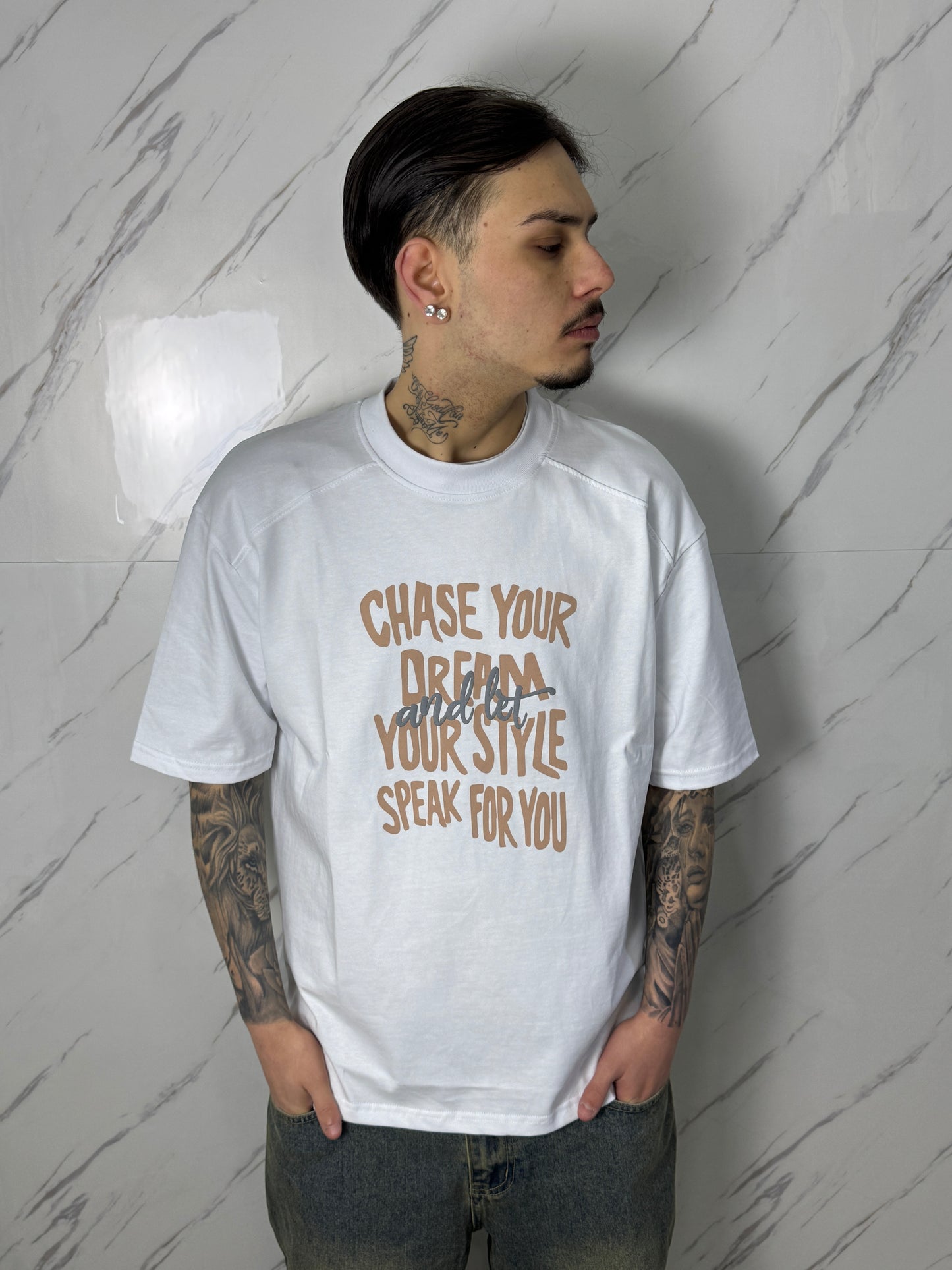 T-SHIRT CHASE WHITE