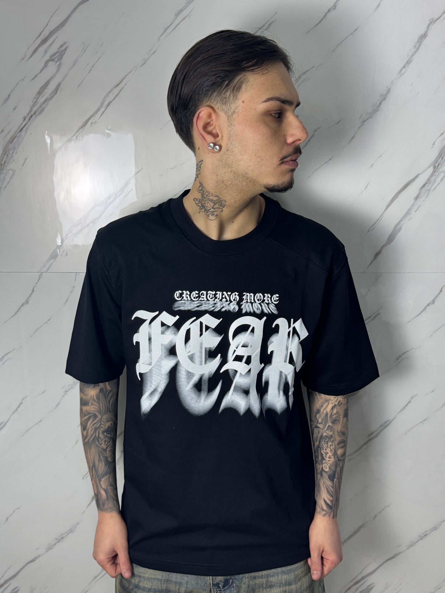 T-SHIRT FEAR BLACK