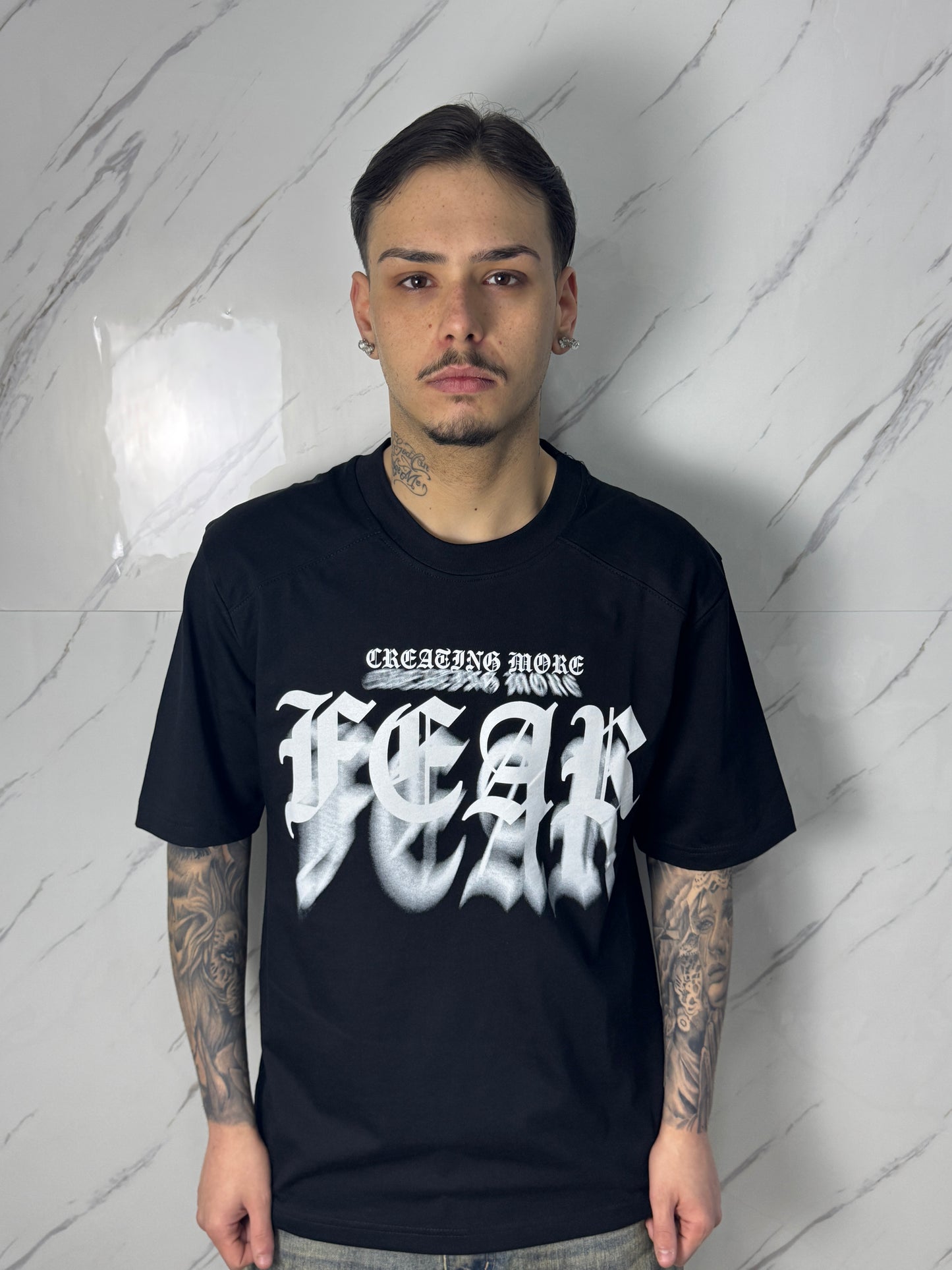T-SHIRT FEAR BLACK