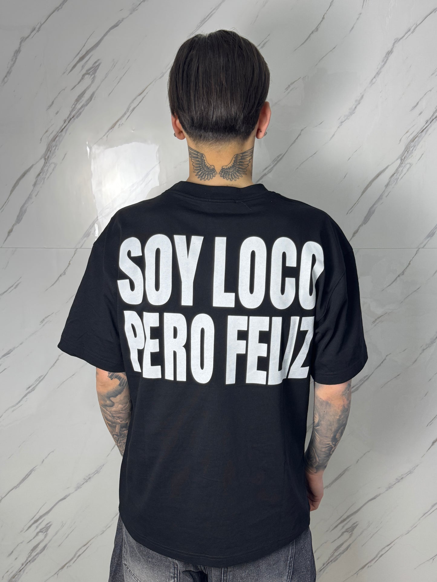 T-SHIRT SOY LOCO PERO FELIZ